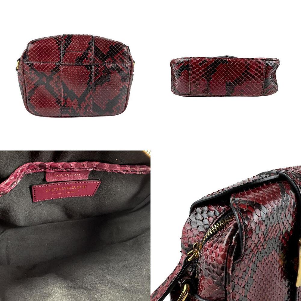 Burberry shoulder bag red python leather - Picture 3 of 4